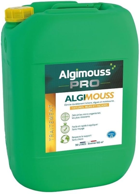 Algimouss traitement curatif et préventif toiture, murs et façades