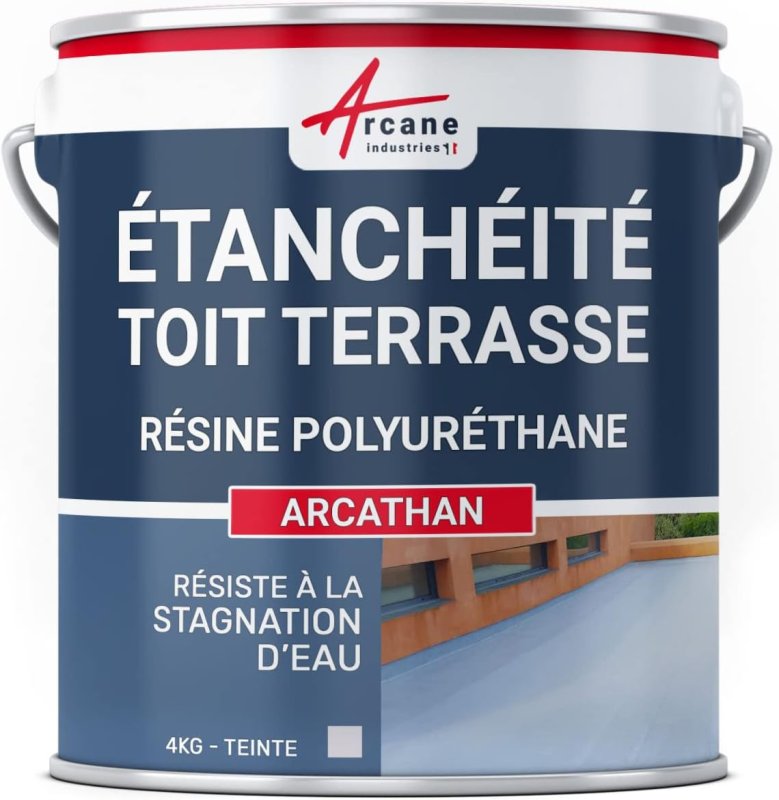 Résine d'étanchéité Arcathan pour toit plat et terrasse