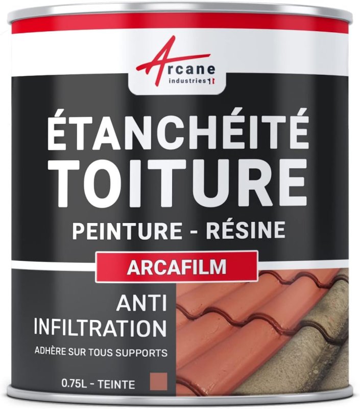 Arcafilm résine d'étanchéité toiture, teinte tuile