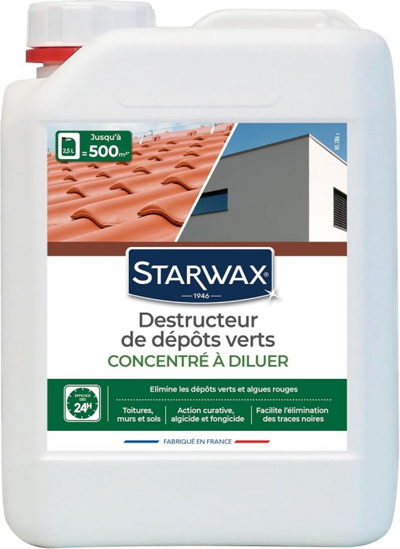 Destructeur de dépôts verts à diluer avant emploi
