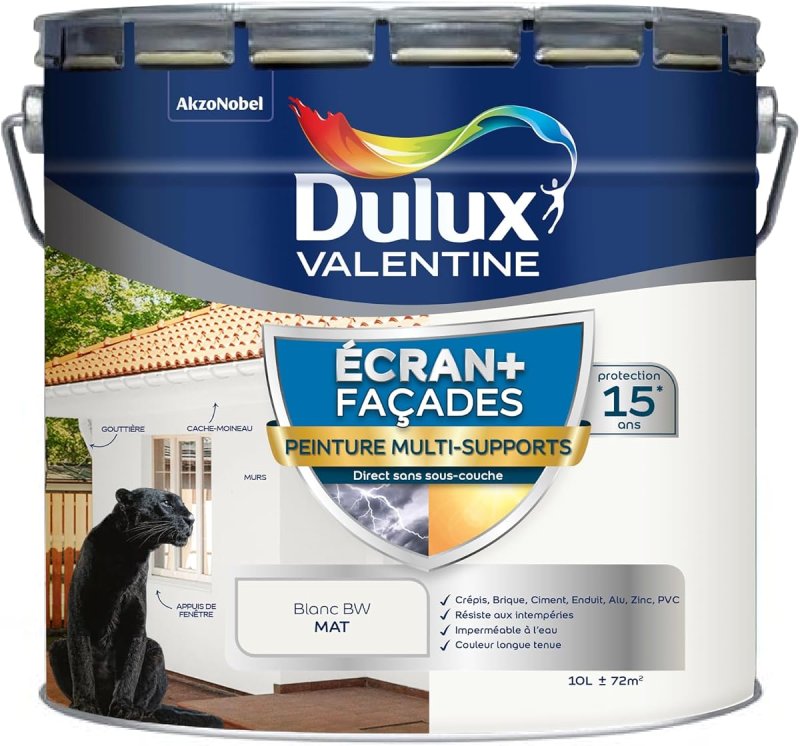 Peinture extérieure multi-supports pour façades, gamme Ecran+