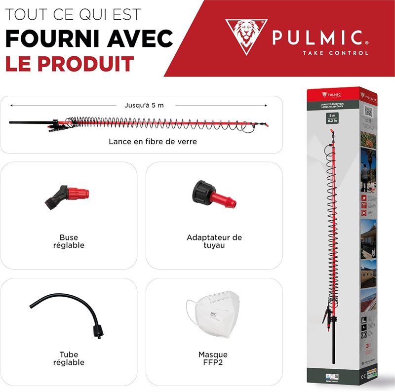 Lance télescopique Pulmic 5 m — visuel 6 sur 10