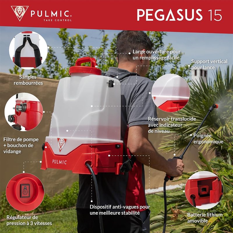 Pulmic Pegasus 15 L électrique — visuel 4 sur 11