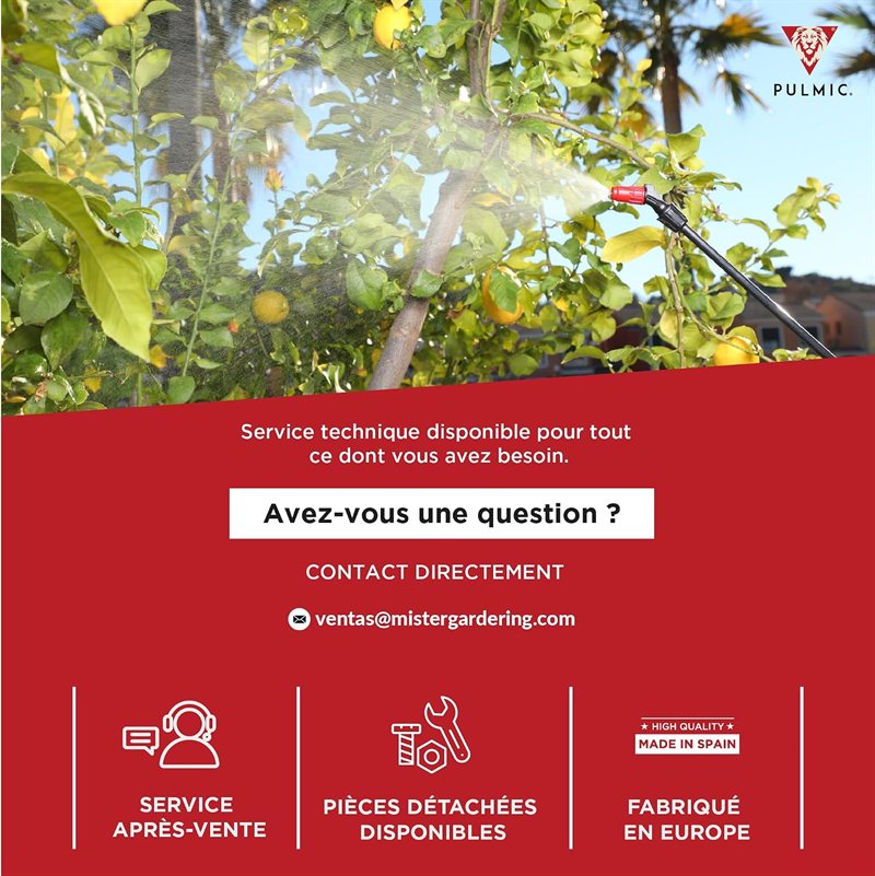 Pulmic Pulvérisateur Manuel à Dos 16 L — visuel 10 sur 10