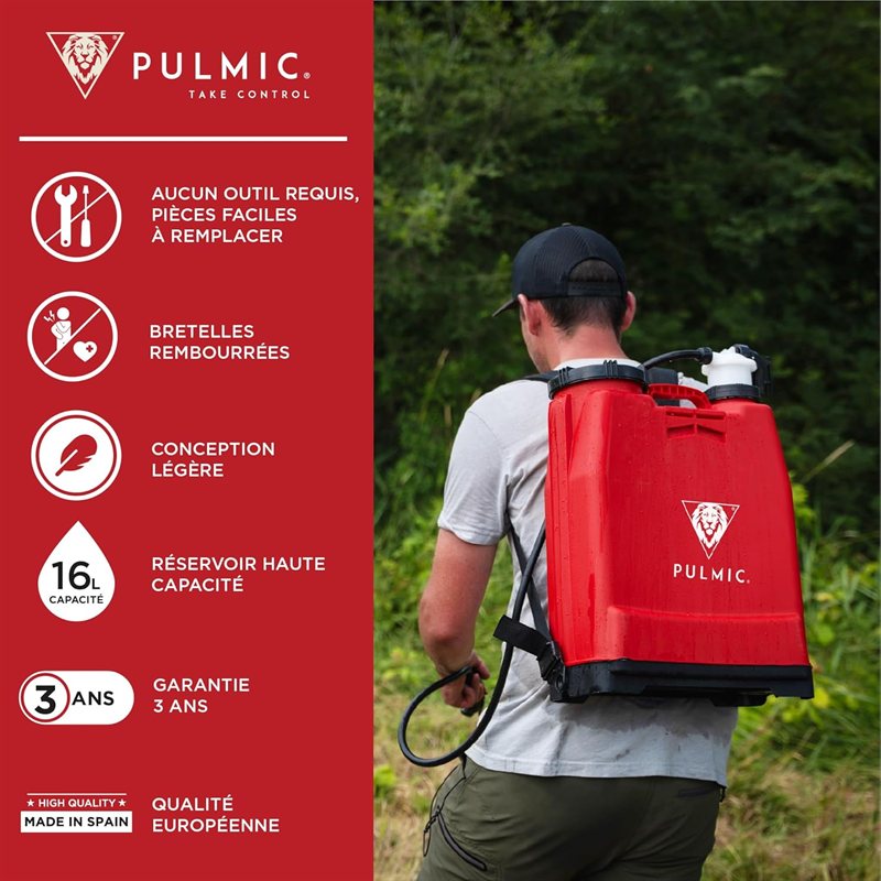 Pulmic Pulvérisateur Manuel à Dos 16 L — visuel 2 sur 10