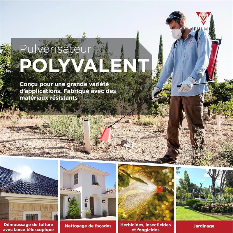 Pulmic Pulvérisateur Manuel à Dos 16 L — visuel 4 sur 10