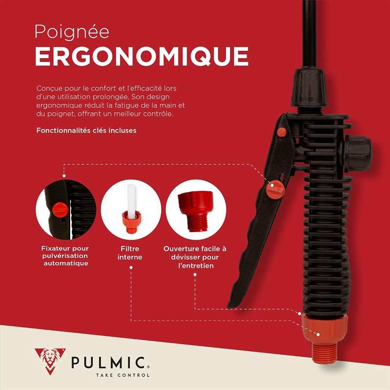 Pulmic Pulvérisateur Manuel à Dos 16 L — visuel 7 sur 10