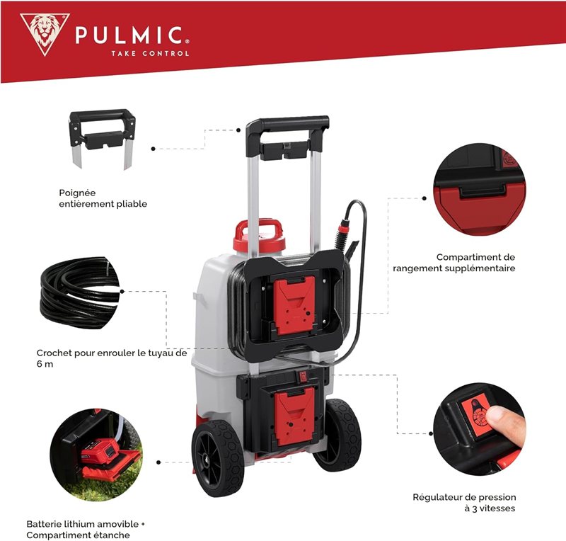 Pulmic Pulvérisateur Batterie 35 L — visuel 3 sur 9