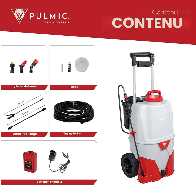 Pulmic Pulvérisateur Batterie 35 L — visuel 5 sur 9