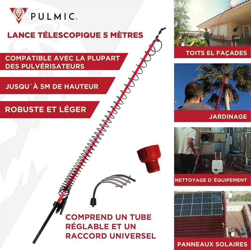 Kit Pulmic 35 L sur chariot + lance 5 m — visuel 2 sur 7