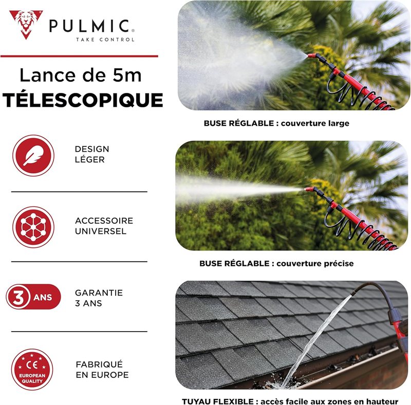 Kit Pulmic 35 L sur chariot + lance 5 m — visuel 4 sur 7