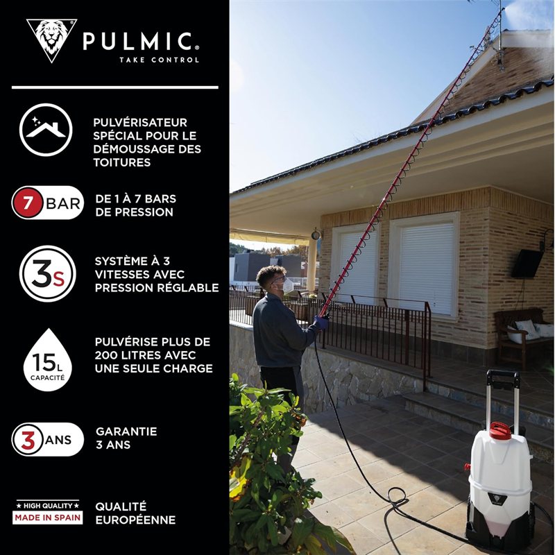 Kit Pulmic 35 L sur chariot + lance 5 m — visuel 5 sur 7